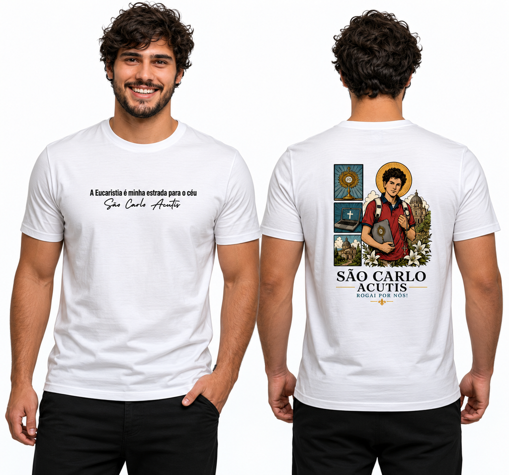 Camiseta São Carlo Acutis