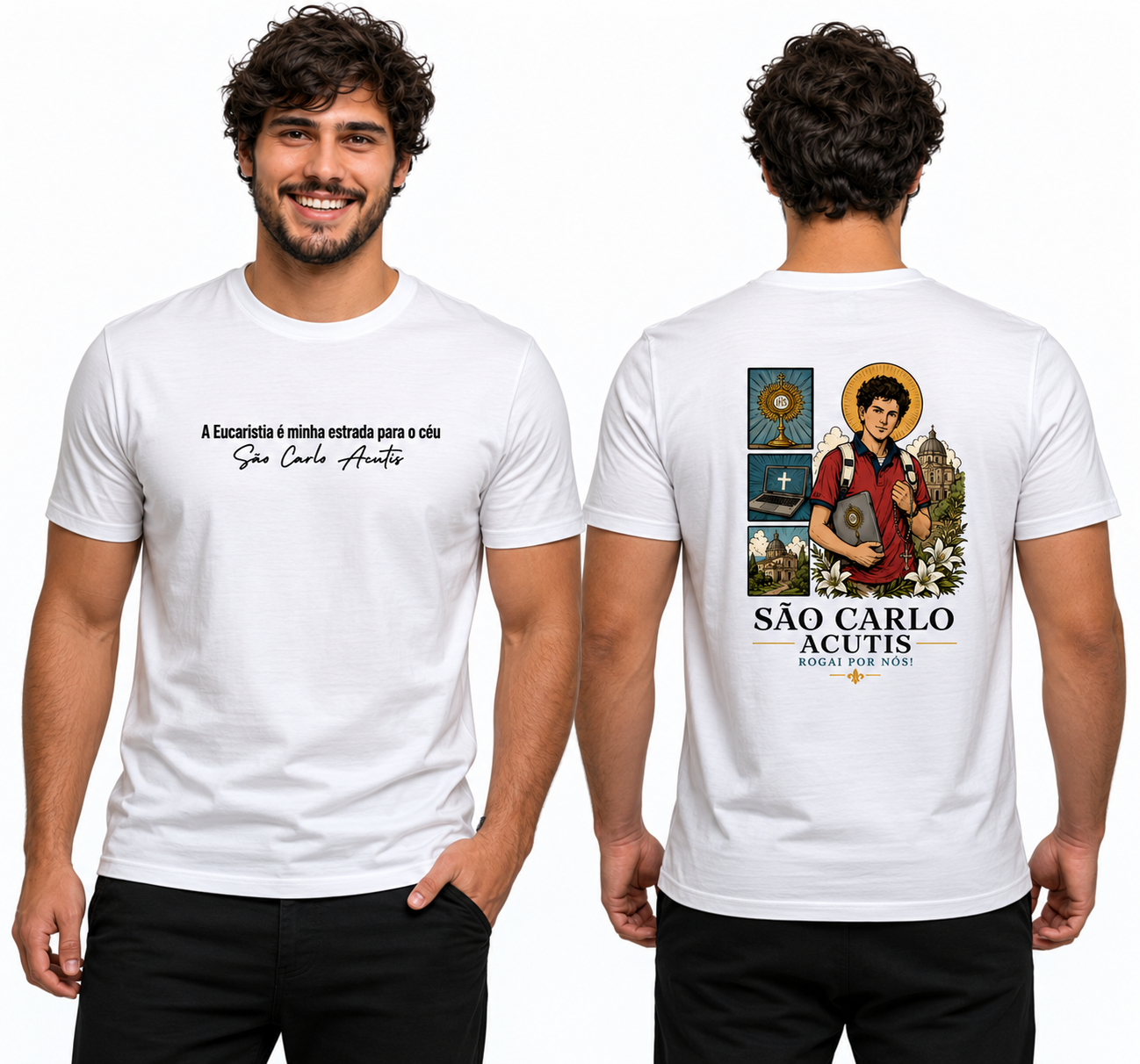 Camiseta São Carlo Acutis