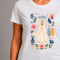 Baby Look - Nossa Senhora de Fátima Floral