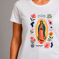 Baby Look - Nossa Senhora de Guadalupe Floral