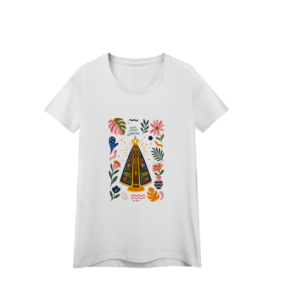 Baby Look - Nossa Senhora Aparecida Floral