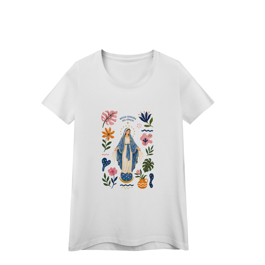 Baby Look - Nossa Senhora das Graças Floral