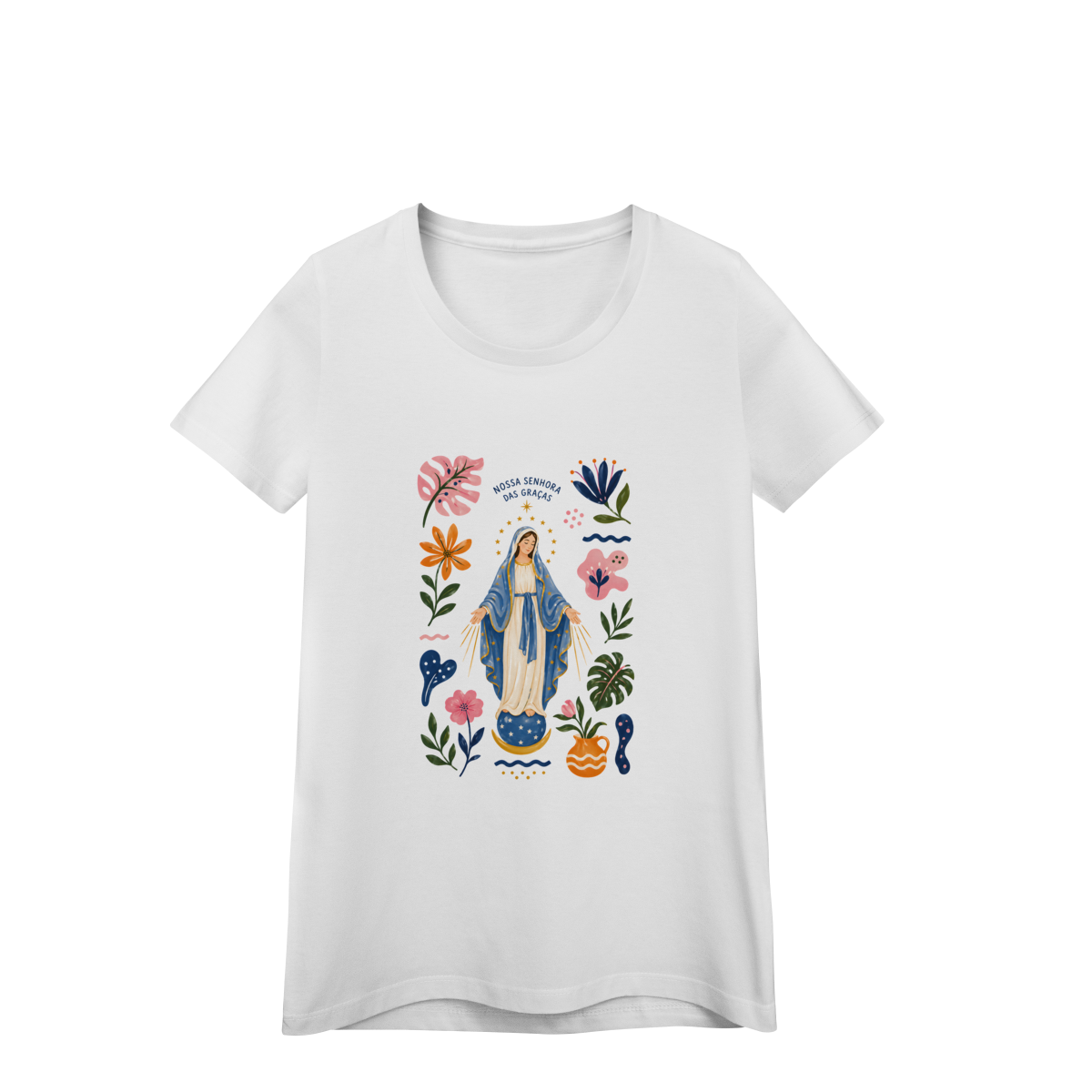 Baby Look - Nossa Senhora das Graças Floral