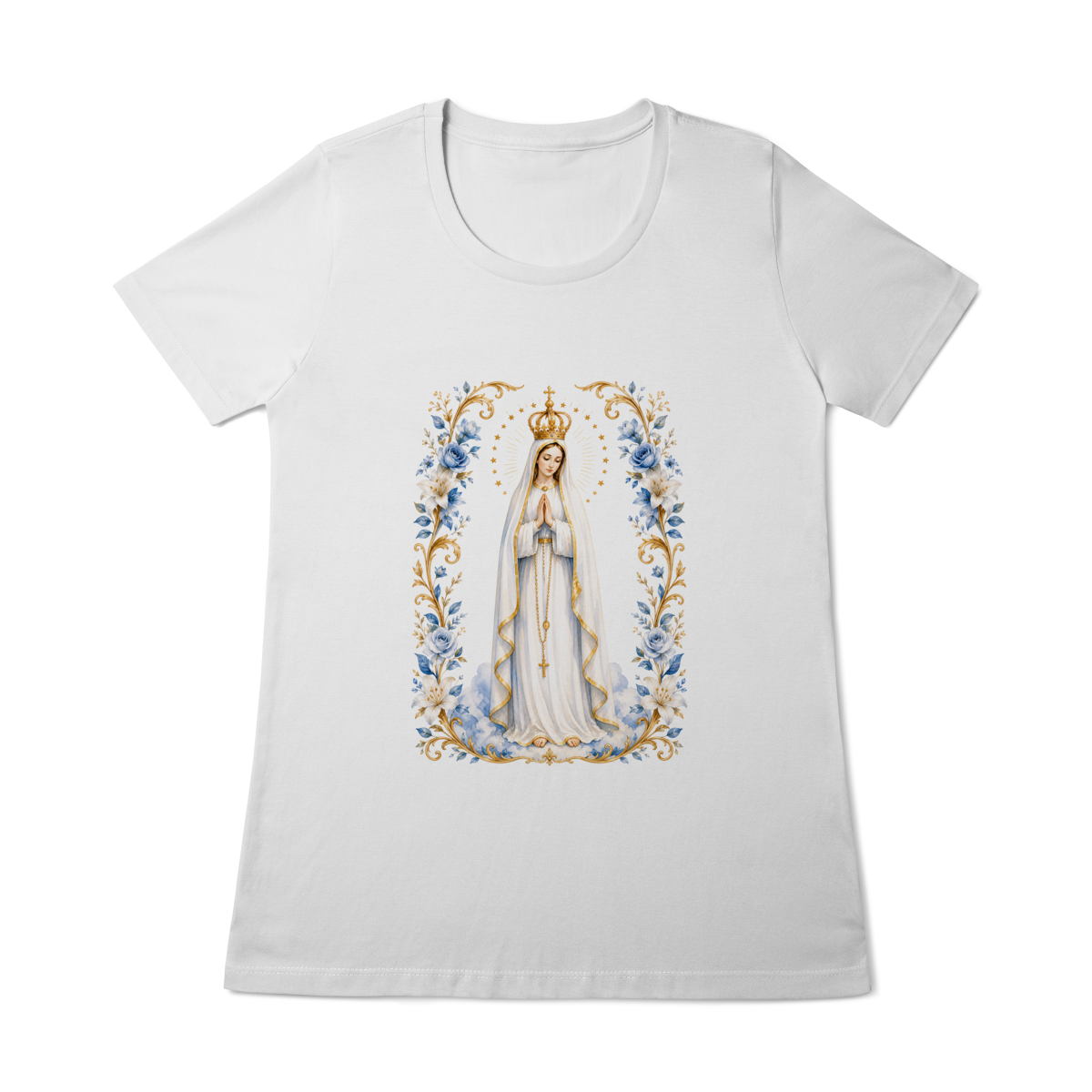 Nossa Senhora de Fátima - Manto & Flores