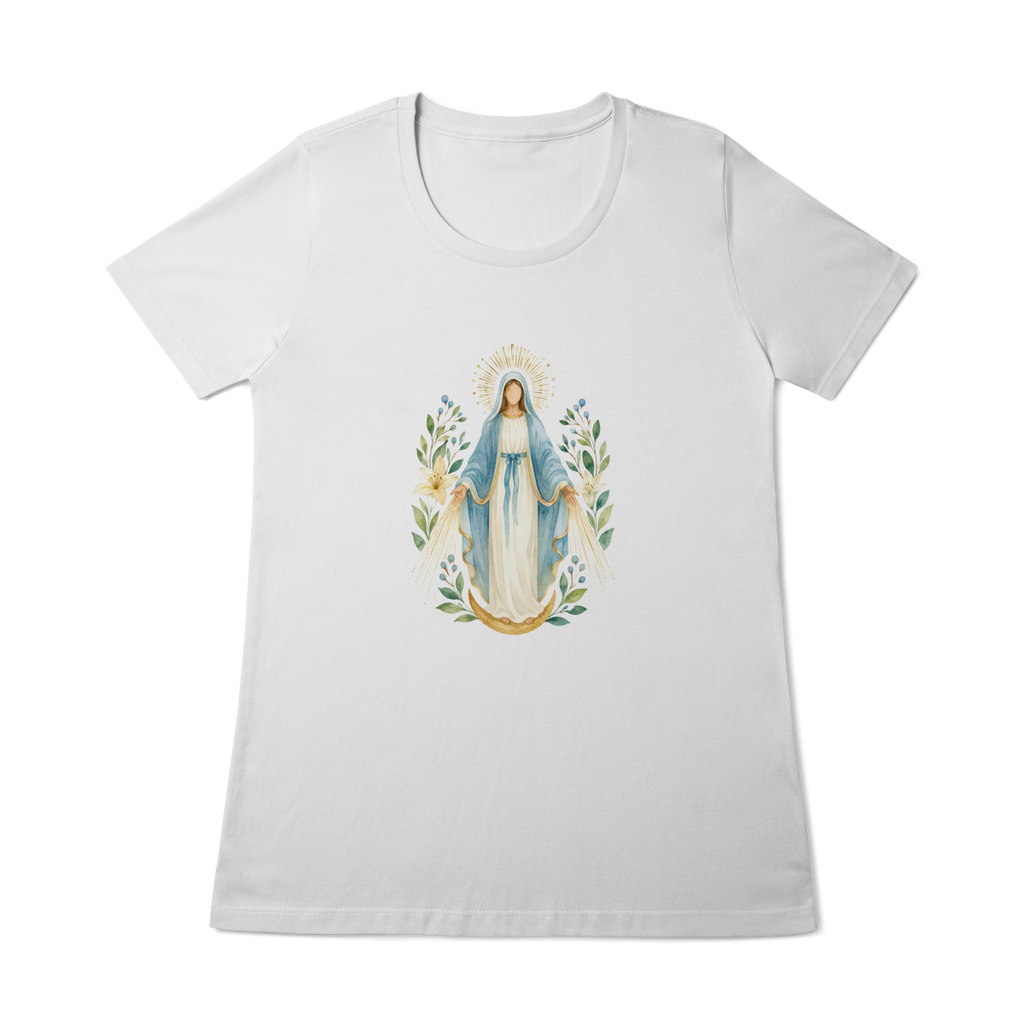 Baby Look Nossa Senhora das Graças - Aquarela