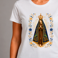 Nossa Senhora Aparecida - Manto & Flores