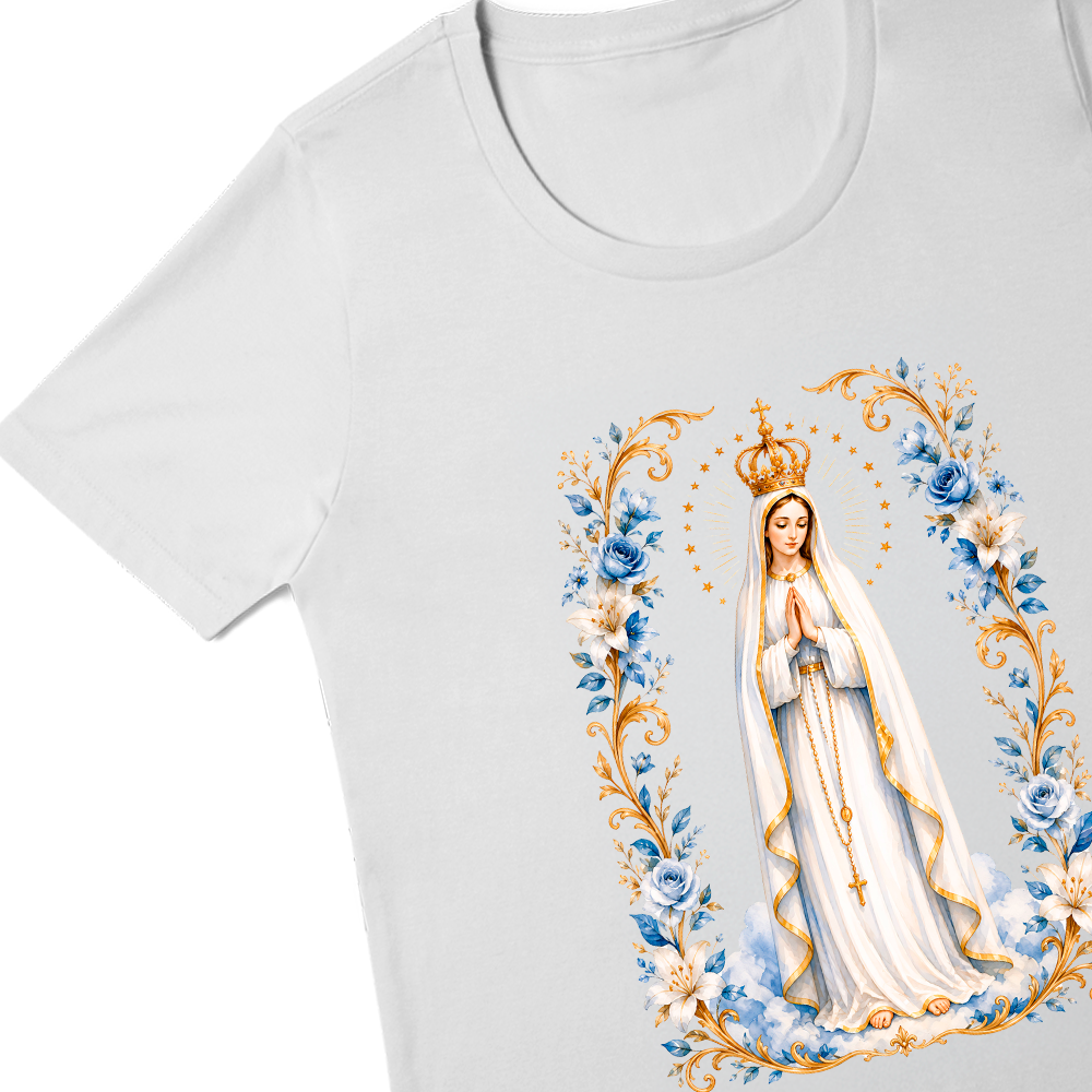 Nossa Senhora de Fátima - Manto & Flores